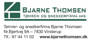 Bjarne Thomsen, sponsor, Vinderup Idrætsklub, Vinderup IK,